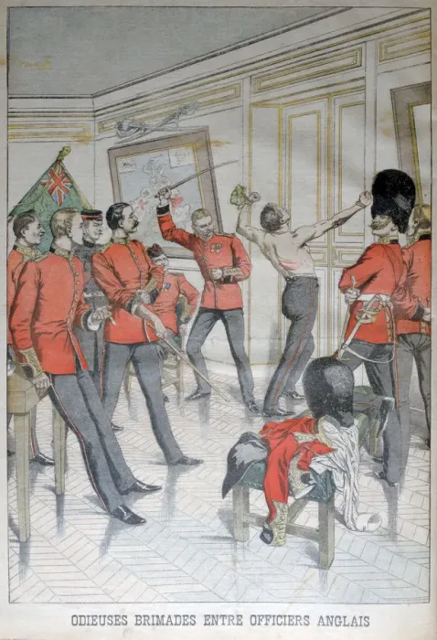 Framed Print : Odious behaviour between English officers, 1903 Framed Print : Odious behaviour between English officers, 1903