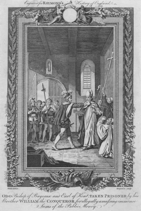 Framed Print : Odo Bishop of Bayeaux, Earl of Kent, Taken Prisoner by his Brother William the Conqueror, c1787 Framed Print : Odo Bishop of Bayeaux, Earl of Kent, Taken Prisoner by his Brother William the Conqueror, c1787