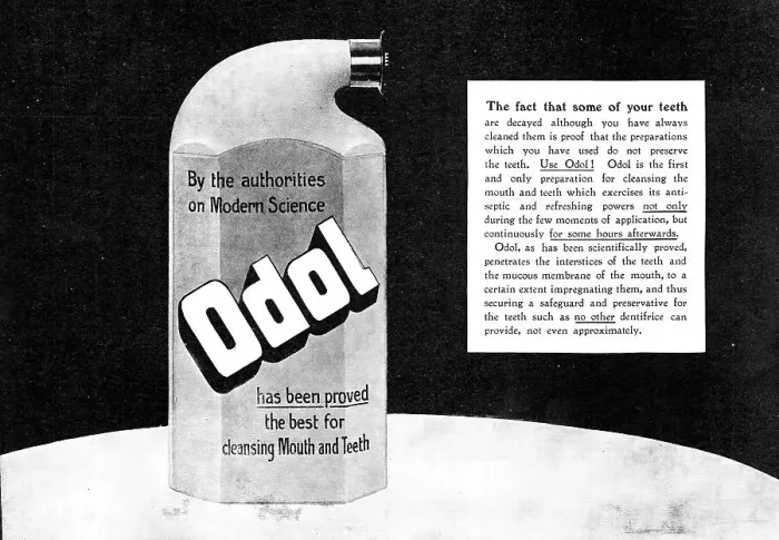 Framed Print : Odol has been proved the best for cleansing Mouth and Teeth, 1909. Creator: Unknown Framed Print : Odol has been proved the best for cleansing Mouth and Teeth, 1909. Creator: Unknown