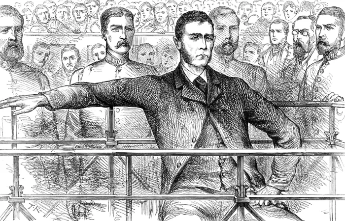 Framed Print : O'Donnell, the alleged murderer of James Carey, at Bow-Street Police Court, 1883 Framed Print : O'Donnell, the alleged murderer of James Carey, at Bow-Street Police Court, 1883