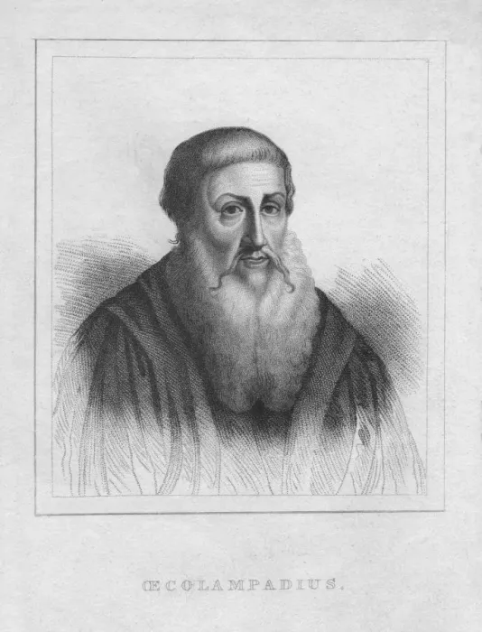 Framed Print : Oecolampadius, (1823). Creator: H Meyer Framed Print : Oecolampadius, (1823). Creator: H Meyer
