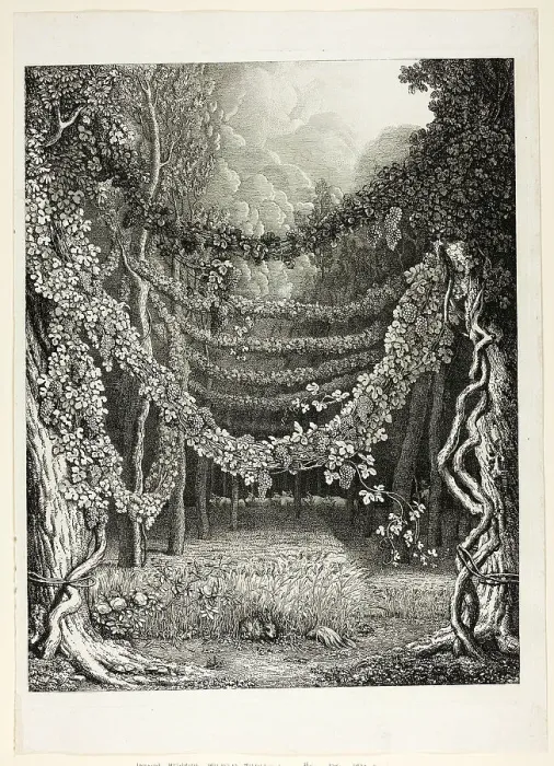 Framed Print : Oenotria Telus, An Idealized Woodland Scene Near Naples, 1796. Creator: Johann Heinrich Wilhelm Tischbein Framed Print : Oenotria Telus, An Idealized Woodland Scene Near Naples, 1796. Creator: Johann Heinrich Wilhelm Tischbein