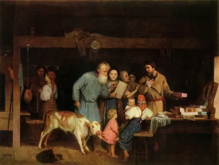Framed Print : Ofena, the Shop-keeper, 1865, (1965). Creator: Nikolay Koshelev Framed Print : Ofena, the Shop-keeper, 1865, (1965). Creator: Nikolay Koshelev