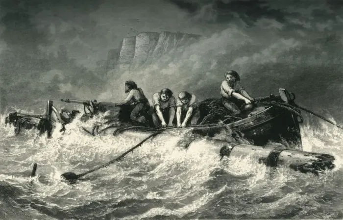 Framed Print : Off Beachy Head, c1870 Framed Print : Off Beachy Head, c1870