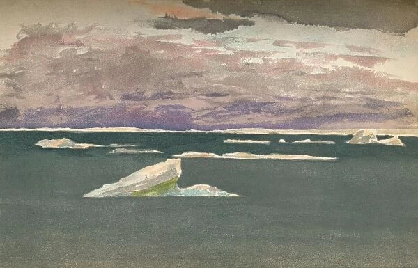 Off the Edge of the Ice - Gathering Storm, 14th September 1893, (1897). Artist: Fridtjof Nansen