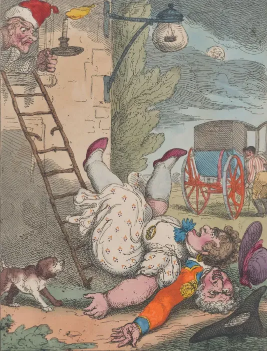Framed Print : Off She Goes, December 24, 1808. December 24, 1808. Creator: Thomas Rowlandson Framed Print : Off She Goes, December 24, 1808. December 24, 1808. Creator: Thomas Rowlandson