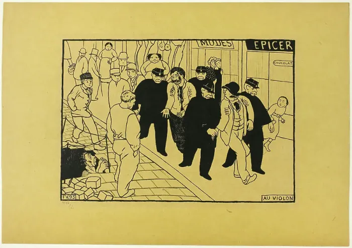 Framed Print : Off to the Jug, 1893, published 1894. Creator: Félix Vallotton Framed Print : Off to the Jug, 1893, published 1894. Creator: Félix Vallotton