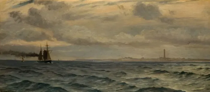 Framed Print : Off The Skagerrak, 1884. Creator: Whitworth Wallis Framed Print : Off The Skagerrak, 1884. Creator: Whitworth Wallis