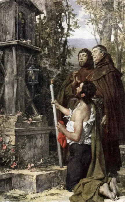 Framed Print : An Offering, 1889 Framed Print : An Offering, 1889