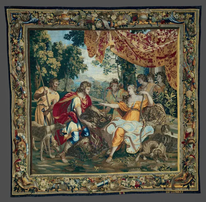 Framed Print : The Offering of the Boars Head, from The Story of Meleager and Atalanta, Brussels Framed Print : The Offering of the Boars Head, from The Story of Meleager and Atalanta, Brussels