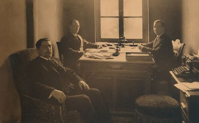 Framed Print : Office of the Consulate at the Cuban Embassy in Brussels, Belgium, 1927. Creator: Unknown Framed Print : Office of the Consulate at the Cuban Embassy in Brussels, Belgium, 1927. Creator: Unknown