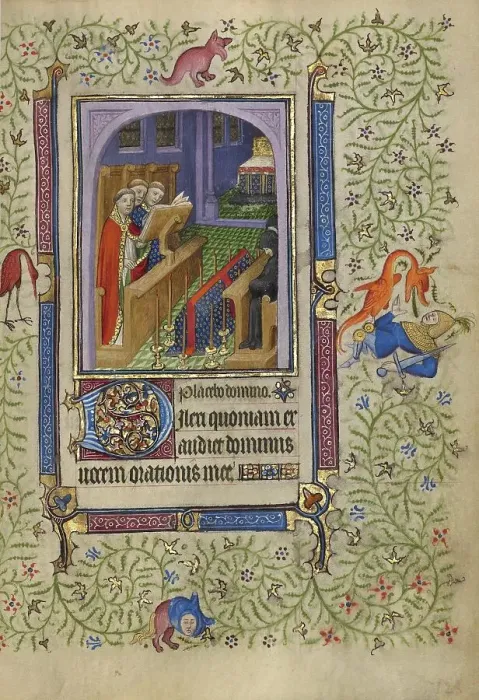 Framed Print : Office of the Dead; Book of Hours, about 1410. Creator: Unknown Framed Print : Office of the Dead; Book of Hours, about 1410. Creator: Unknown