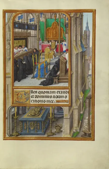 Framed Print : Office of the Dead; Spinola Hours, about 1510-1520. Creator: Master of James IV of Scotland Framed Print : Office of the Dead; Spinola Hours, about 1510-1520. Creator: Master of James IV of Scotland