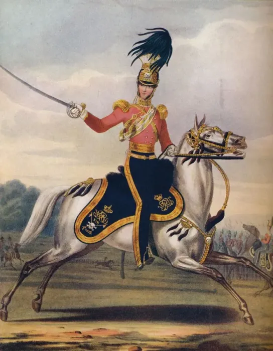 Framed Print : Officer of the 17th Lancers, c1833. (1914)