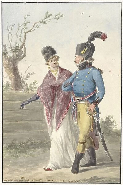 Officer of the Batavian army, 1801. Creator: Jan Antony Langendijk