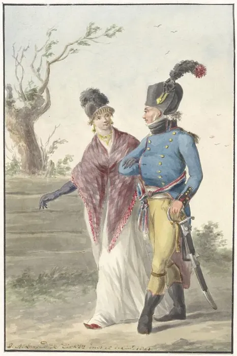 Framed Print : Officer of the Batavian army, 1801. Creator: Jan Antony Langendijk Framed Print : Officer of the Batavian army, 1801. Creator: Jan Antony Langendijk