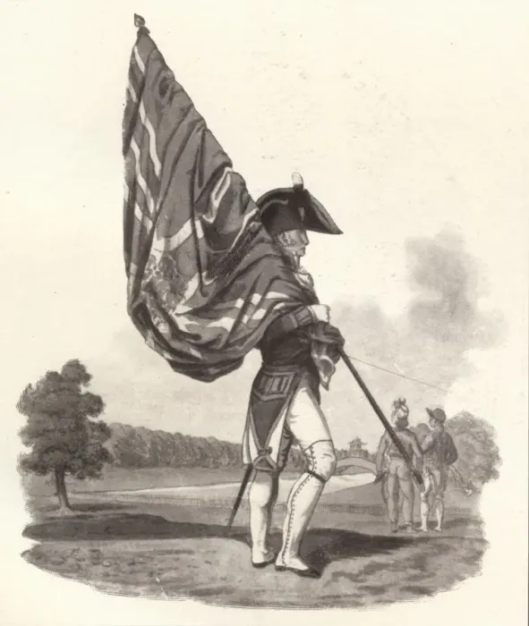 Framed Print : An Officer of the Guards in Full Dress, c1812 (1909). Artist: Joseph Constantine Stadler Framed Print : An Officer of the Guards in Full Dress, c1812 (1909). Artist: Joseph Constantine Stadler