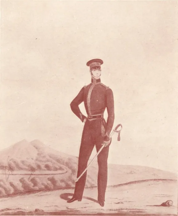 Framed Print : Officer of the Madras Army (Rifles, Undress), c1837-1843, (1909). Artist: William Hunsley