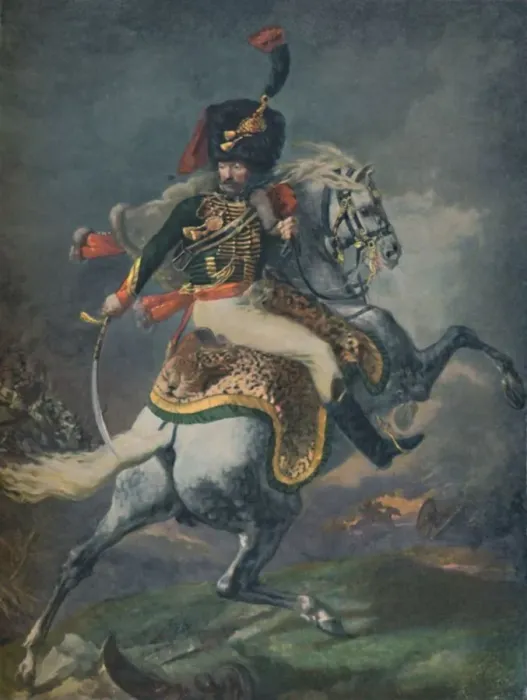 Framed Print : Officer of the Mounted Chasseurs Charging. (Imperial Guard), c1812, (1896) Framed Print : Officer of the Mounted Chasseurs Charging. (Imperial Guard), c1812, (1896)