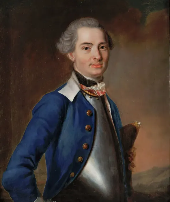 Framed Print : Officer portrait, (c1760s). Creator: Johan Henrik Scheffel Framed Print : Officer portrait, (c1760s). Creator: Johan Henrik Scheffel