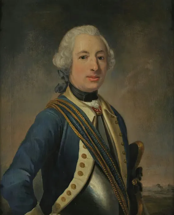 Framed Print : Officer portrait, (c1760s). Creator: Johan Henrik Scheffel