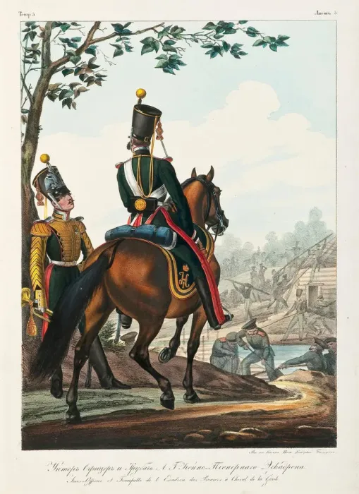 Framed Print : Under Officerr of the Cavalry Pioneer Squadron, 1830-1840s. Artist: Belousov, Lev Alexandrovich (1806-1864) Framed Print : Under Officerr of the Cavalry Pioneer Squadron, 1830-1840s. Artist: Belousov, Lev Alexandrovich (1806-1864)