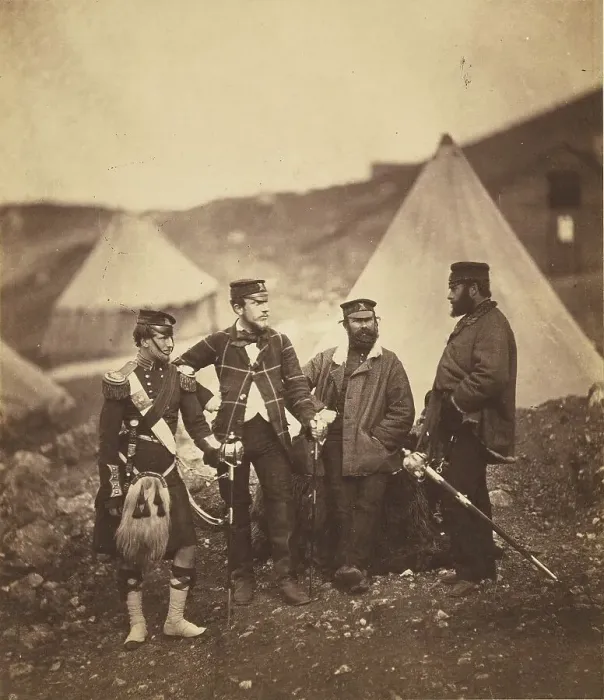 Framed Print : Officers of the 42nd Highlanders, 1855. Creator: Roger Fenton Framed Print : Officers of the 42nd Highlanders, 1855. Creator: Roger Fenton