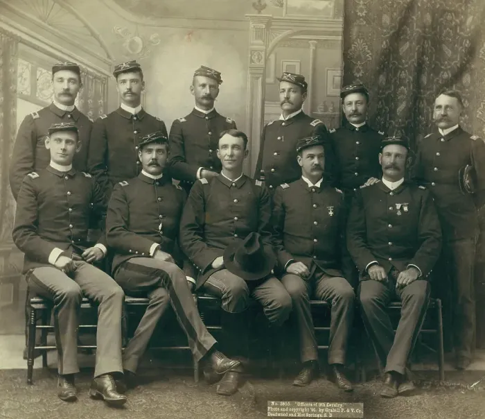Framed Print : Officers of the 9th Cavalry, 1891. Creator: John C. H. Grabill Framed Print : Officers of the 9th Cavalry, 1891. Creator: John C. H. Grabill