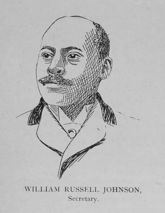 Framed Print : Officers of the League; William Russell Johnson, Secretary, 1892. Creator: Unknown Framed Print : Officers of the League; William Russell Johnson, Secretary, 1892. Creator: Unknown
