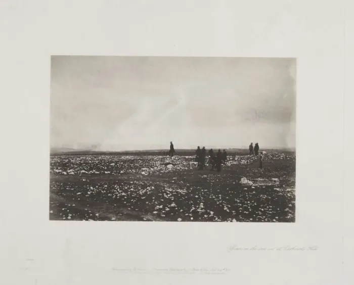 Framed Print : Officers on the Lookout at Cathcarts Hill, 1855. Creator: Roger Fenton (British, 1819-1869) Framed Print : Officers on the Lookout at Cathcarts Hill, 1855. Creator: Roger Fenton (British, 1819-1869)