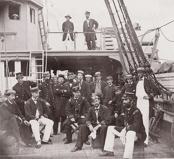 Officers of Mendota, 1861-65. Creator: Unknown