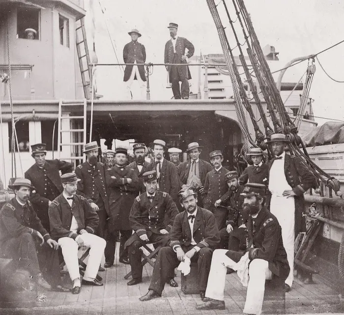 Framed Print : Officers of Mendota, 1861-65. Creator: Unknown Framed Print : Officers of Mendota, 1861-65. Creator: Unknown