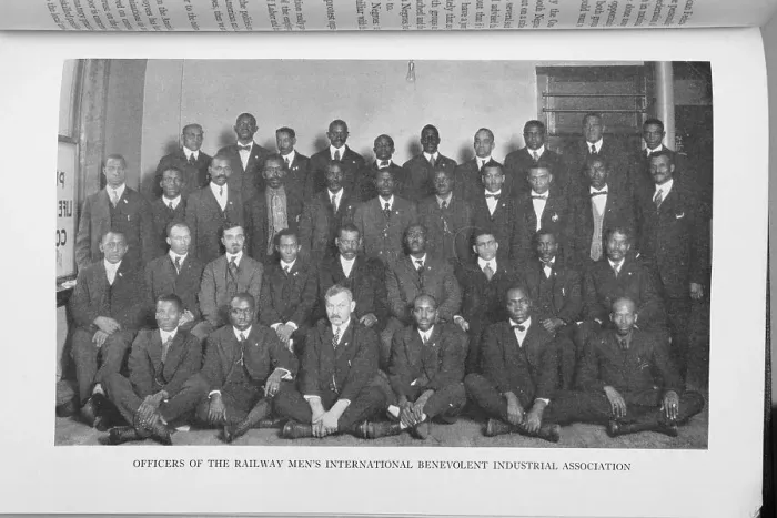 Framed Print : Officers of the Railway Men's International Benevolent Industrial Association, 1922. Creator: Unknown Framed Print : Officers of the Railway Men's International Benevolent Industrial Association, 1922. Creator: Unknown