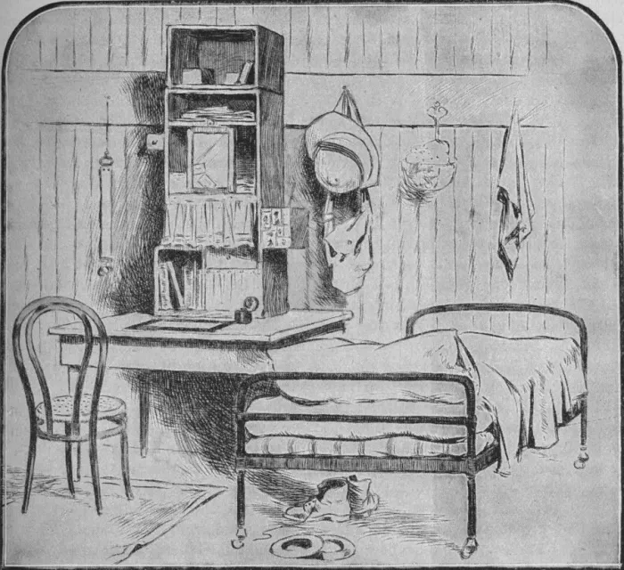 Framed Print : An Officers Room at Pretoria, 1902 Framed Print : An Officers Room at Pretoria, 1902