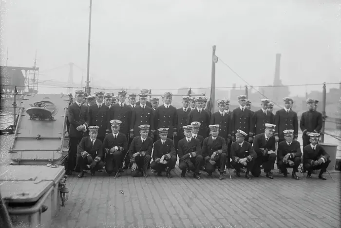 Framed Print : Officers of TENNESSEE, between c1915 and c1920. Creator: Bain News Service Framed Print : Officers of TENNESSEE, between c1915 and c1920. Creator: Bain News Service