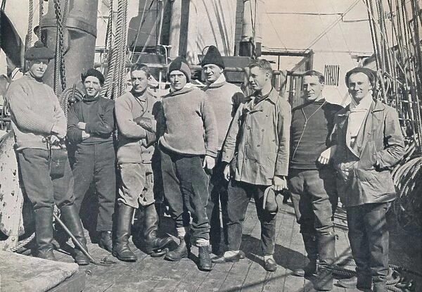 The Officers of the Terra Nova, 1912 Voyage, (1913). Artist: Herbert Ponting