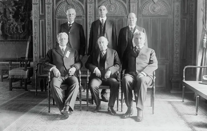 Framed Print : Officers, World Court League, 1916. Creator: Bain News Service Framed Print : Officers, World Court League, 1916. Creator: Bain News Service