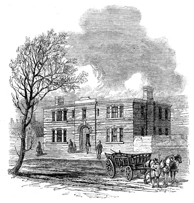 Framed Print : Offices attached to the Agricultural Hall, Islington, 1862. Creator: Unknown Framed Print : Offices attached to the Agricultural Hall, Islington, 1862. Creator: Unknown