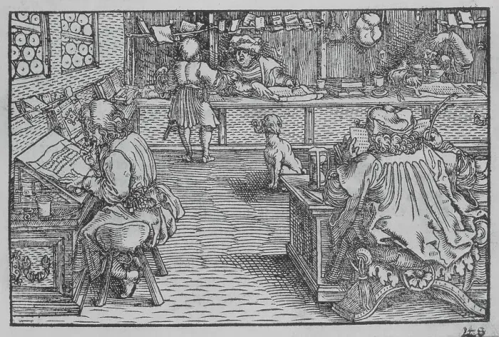 Framed Print : Officia M.T.C. Von den tugentsamen ämptern, 1531. Creators: Marcus Tullius Cicero, Hans Burgkmair, the Elder, Hans Weiditz, Master DS Framed Print : Officia M.T.C. Von den tugentsamen ämptern, 1531. Creators: Marcus Tullius Cicero, Hans Burgkmair, the Elder, Hans Weiditz, Master DS