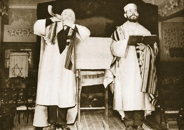 Two officials of an East End synagogue, London, 20th century