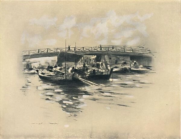 The Ogara River at Tokio, 1903. Artist: Mortimer L Menpes