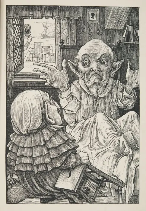 Framed Print : But oh, beamish nephew, beware of the day, pub. 1876. Creator: Henry Holiday (1839 - 1927) Framed Print : But oh, beamish nephew, beware of the day, pub. 1876. Creator: Henry Holiday (1839 - 1927)