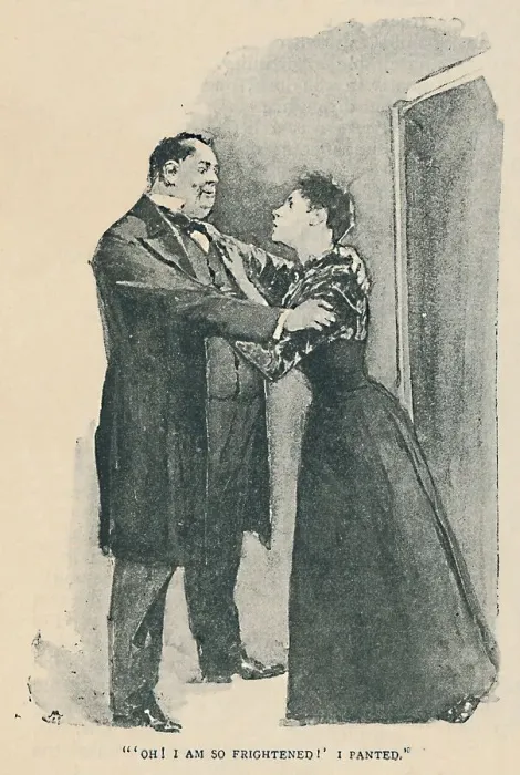 Framed Print : Oh! I Am So Frightened! I Panted, 1892. Artist: Sidney E Paget Framed Print : Oh! I Am So Frightened! I Panted, 1892. Artist: Sidney E Paget