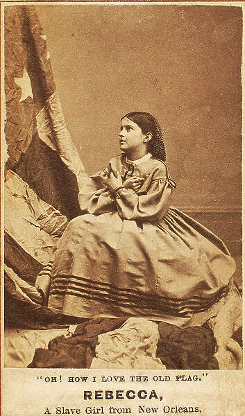 Oh, How I Love The Old Flag. Rebecca, A Slave Girl from New Orleans, 1864. Creator: Charles Paxson