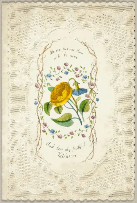 Framed Print : Oh Say Fair One Thou Will be Mine (valentine), c. 1840. Creator: George Meek Framed Print : Oh Say Fair One Thou Will be Mine (valentine), c. 1840. Creator: George Meek