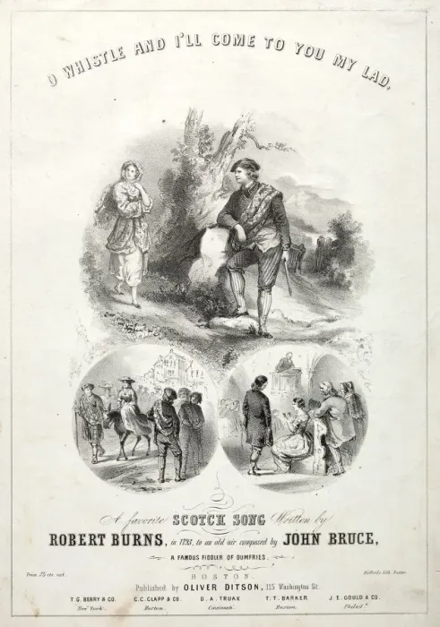 Framed Print : Oh Whistle and Ill Come to you, My Lad - Sheet Music Cover. Creator: Winslow Homer (American Framed Print : Oh Whistle and Ill Come to you, My Lad - Sheet Music Cover. Creator: Winslow Homer (American