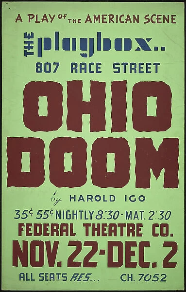 Ohio Doom, Cincinnati, OH, 1938. Creator: Unknown
