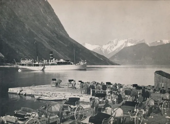 Framed Print : Oie, Hjorundfjord, 1914. Creator: Unknown Framed Print : Oie, Hjorundfjord, 1914. Creator: Unknown