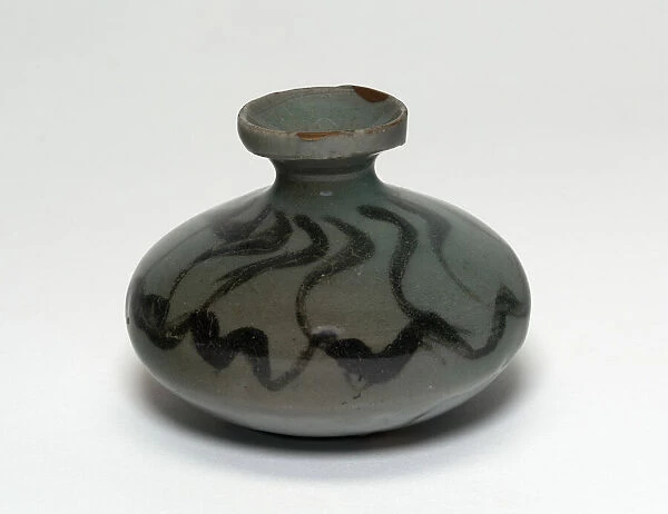 Oil Bottle with Scrollwork, Korea, Goryeo dynasty (918-1392), mid-12th century