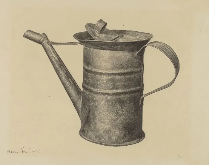 Framed Print : Oil Can, c. 1941. Creator: Maurice Van Felix Framed Print : Oil Can, c. 1941. Creator: Maurice Van Felix